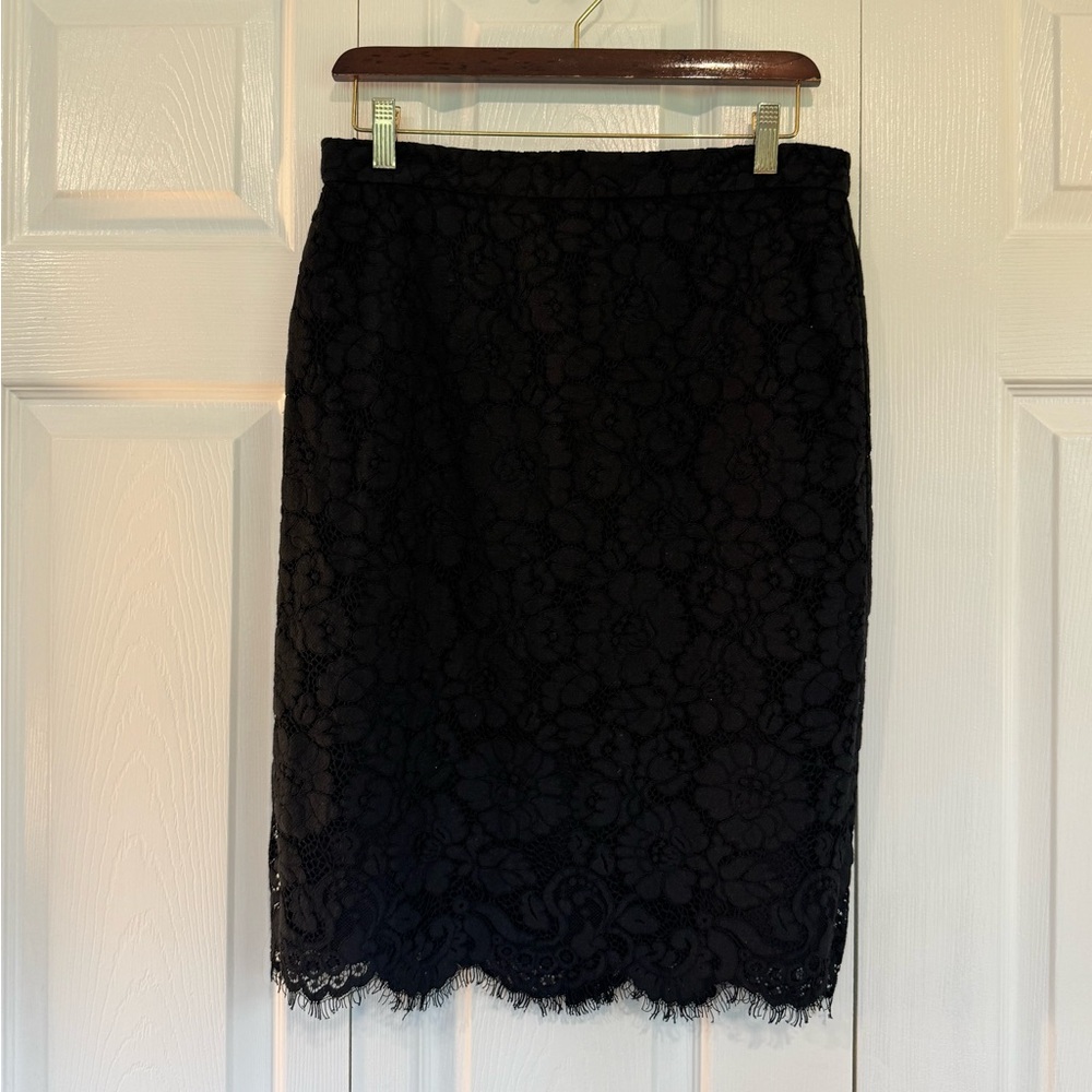 Ann Taylor - Elegant Black Lace Skirt